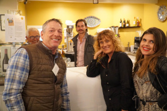 Back on the Beach graciously hosted the mixer.  Owners, Jim Christel and Fred Deni, with Santa Monica Chamber staff, Gigi and Margot