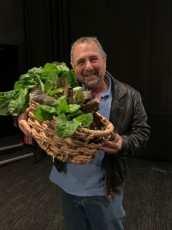 Lucky winner Jeff Jarow and his Lettuce Grow Produce
